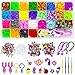WONDERFORU Loom Bänder Set zum Basteln, 1800+ Bunt Gummibänder Starterset DIY Basteln Bunte Bänder Box Set Kinderspielzeug Weihnachten Geschenk für Mädchen, 26 Farben