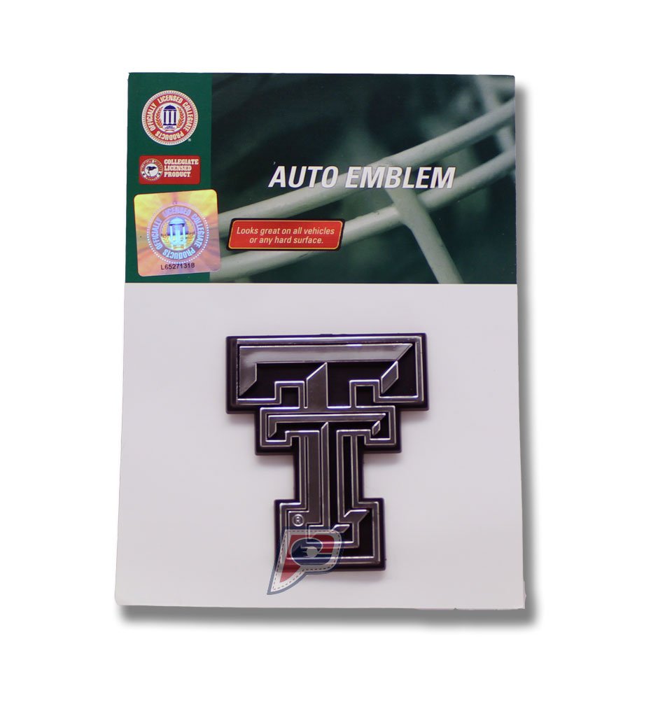 Patch Collection Texas Tech Red Raiders Car 3D Chrome Auto Emblem
