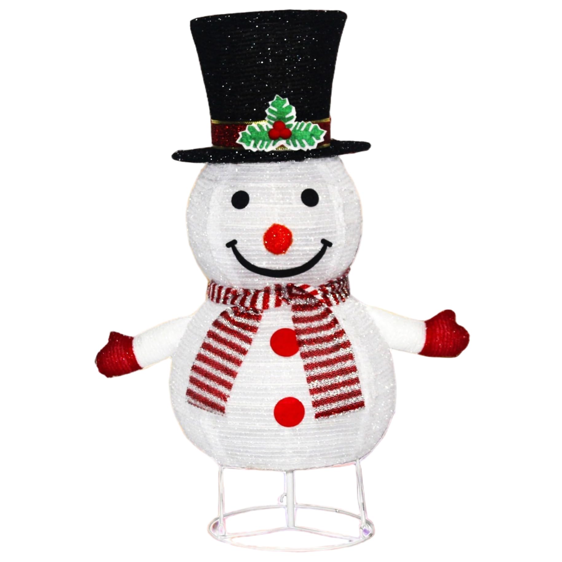 Bonhomme de Neige Lumineux 3D Haut de Gamme Décoration Extérieure Durable