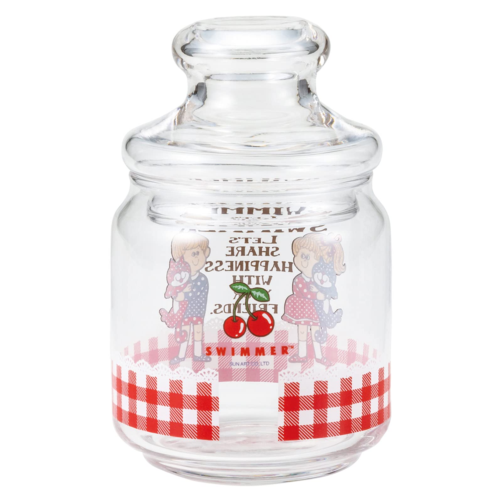 Amazon｜サンアート 「 SWIMMER 」 ガラス 保存容器 キャニスター