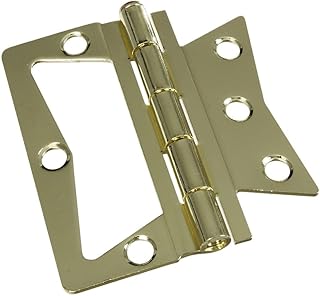 National Hardware N244-806 V535 Surface-Mounted Hinges in Brass, 2 pack