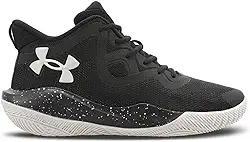 Tênis De Basquete Under Armour Bankshot SE Masculino - Preto/Branco/Prata Metal