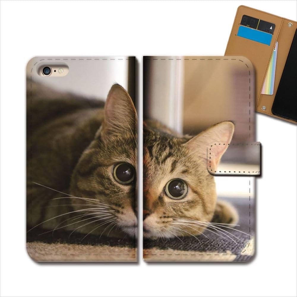 Galaxy S23 Ultra ケース手帳型 猫ライトブラウン