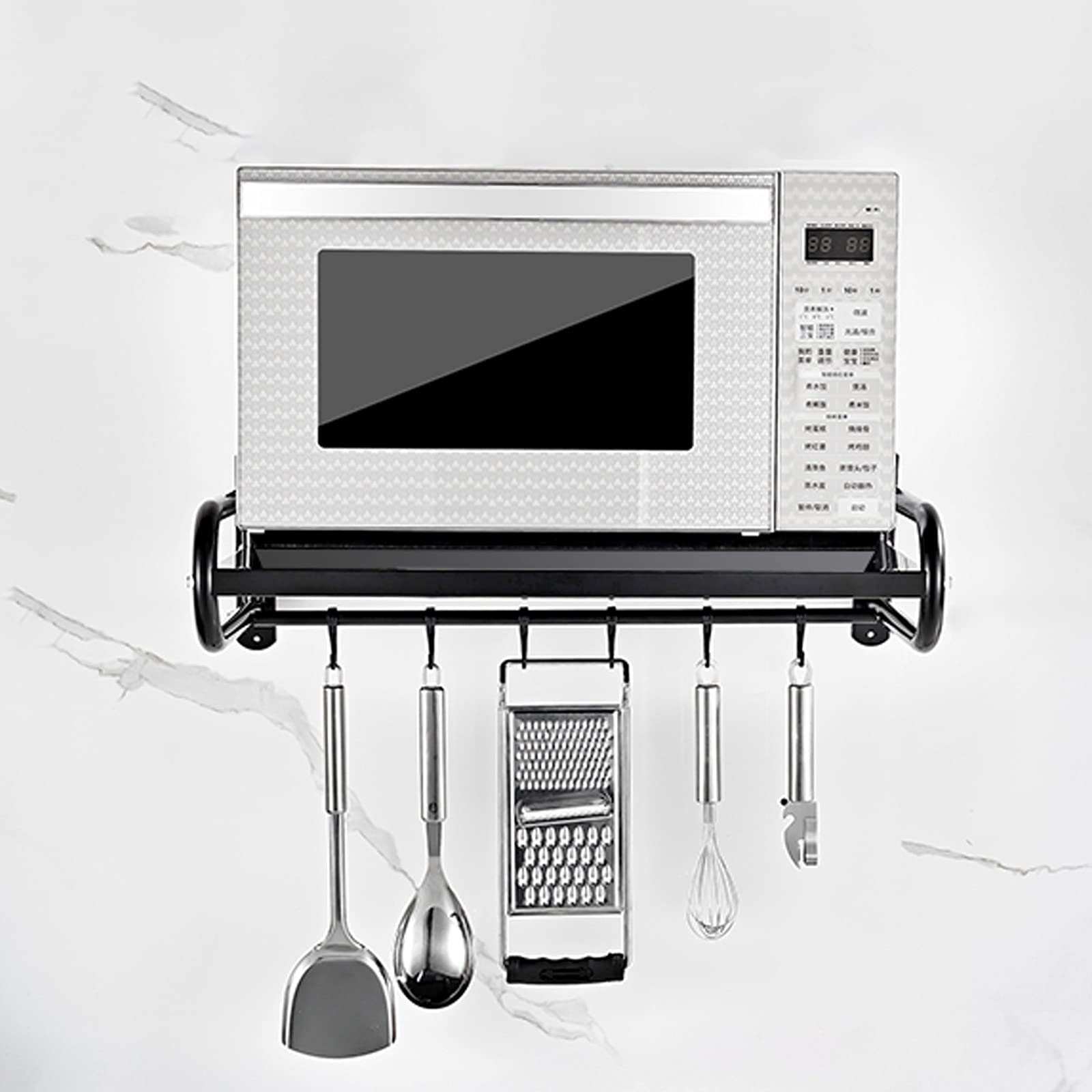 Étagère de rangement pour cuisine et support pour four à micro-ondes