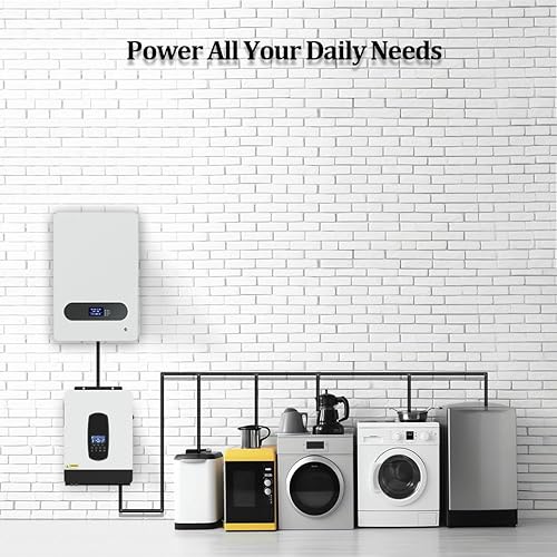 Miniatura 8 de Y&H Inversor híbrido solar de 3200 W DC24V a AC230V, inversor de onda sinusoidal pura fuera de la red con cargador solar MPPT de 80 A + cargador de