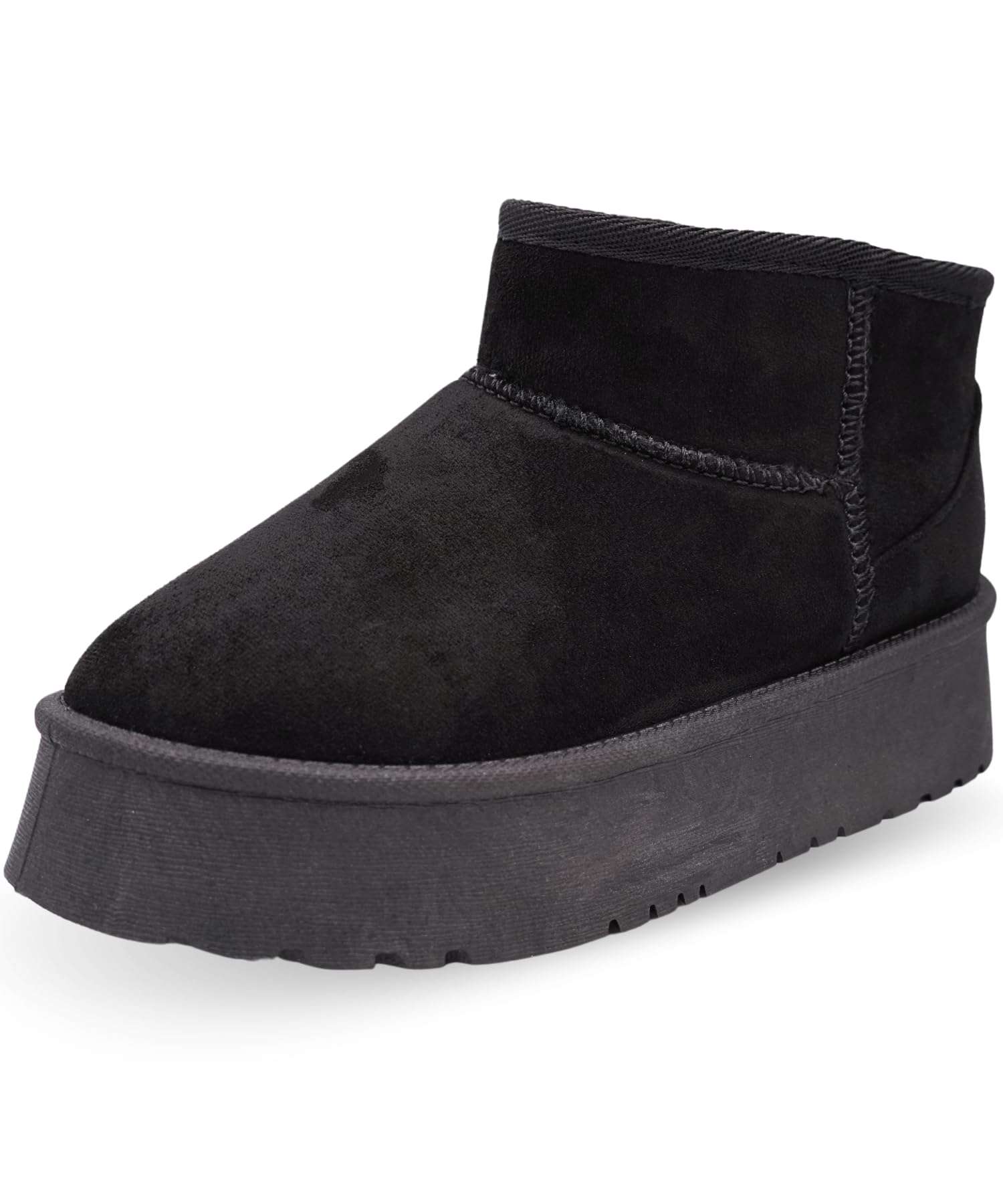 CucuFashionAnkle Boots for Women - Cozy and Stylish Platform Boots for Women, Women's Winter Boots, Snow Boots Womens, Flat Ankle Boots Women, Flat Boots For Women - UK Size 3-8