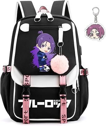 Anime Backpack Unisex Women Men Rucksack Backpack Anime Bag Kawaii