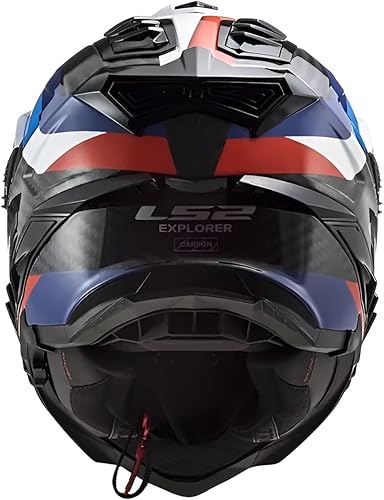 LS2, Casque Moto Cross Explorer Carbon Frontier Black Blue, XXL - 2