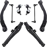 Vista 830 de Detroit Axle - Kit de suspensión frontal de 8 piezas para Dodge Journey 2009-2015, 2 brazos de control inferiores, 2 rótulas, 2 varillas