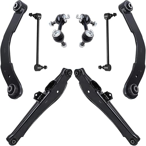 Miniatura 820 de Detroit Axle - Kit de brazos de control de extremo delantero RWD para Dodge Ram 03-06 2500 3500, 2 brazos de control superior con rótula 2 varillas