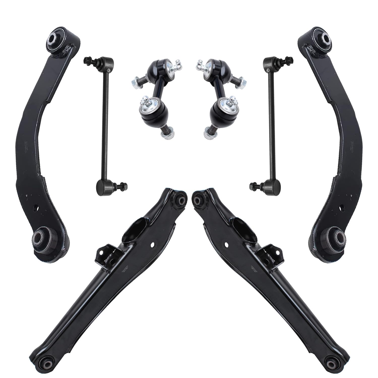 Detroit Axle - 8pc Rear Control Arms Kit for 07-09 Dodge Caliber