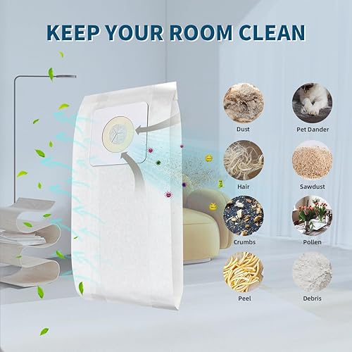 Miniatura 2 de Paquete de 10 bolsas de repuesto para aspiradora Bissell PowerForce 1739 3522 3525 3545 3550 3554 6592 Series, repuesto # 32120