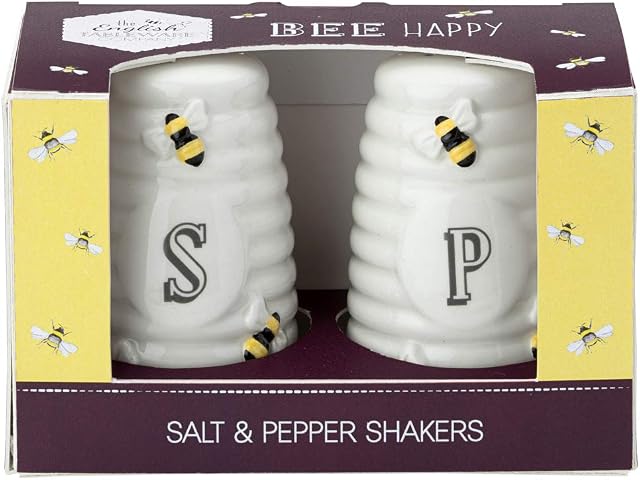 English Tableware Company Bee Happy Salt and Pepper Shaker Set Pots - Bee Happy Range