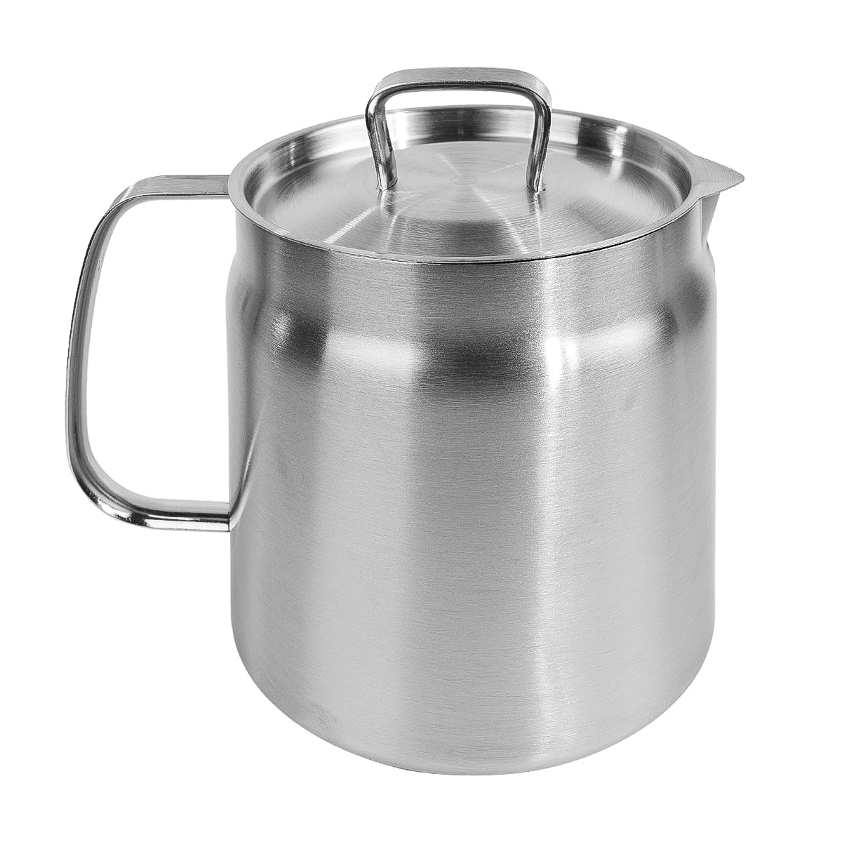 Filtro Olio in Acciaio Inossidabile 304 con Filtro a Rete Friggitrice Multifunzionale di Grande capacità Conservazione del Grasso da Frittura Fresco (2L)