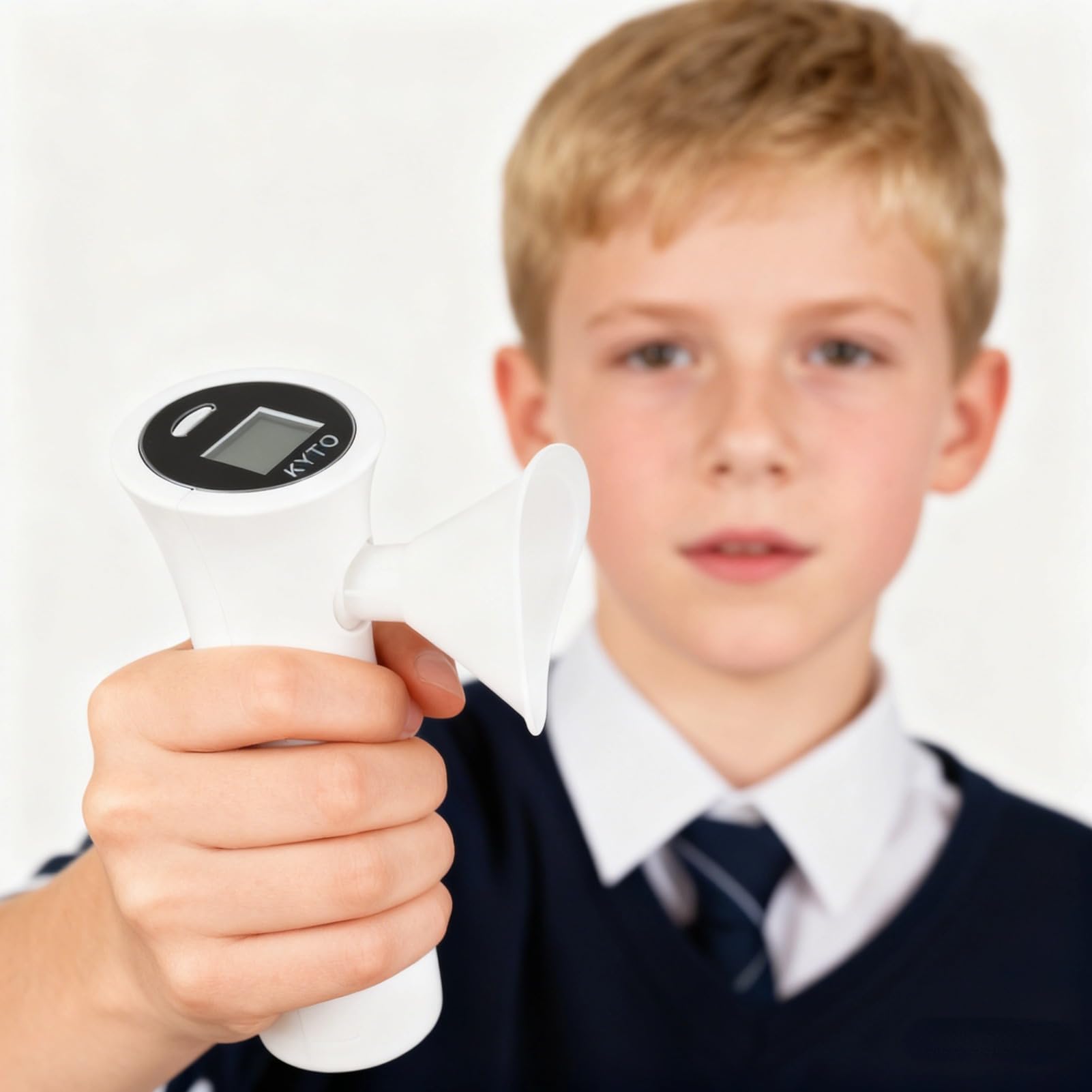 Spiromètre portable numérique pour test de la fonction pulmonaire pour l'asthme et la BPCO, comprend 7 embouts buccaux jetables