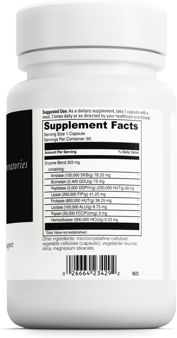 DAVINCI Laboratories - Digenzyme - A Dietary Supplement to Support Digestive Tract Health - Gluten-Free, Soy-Free - 90 Vegetarian Capsules