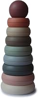 mushie Stacking Rings Toy - BPA-Free Danish Hygge Stacker for Babies 6M+ | Motor Skills Development