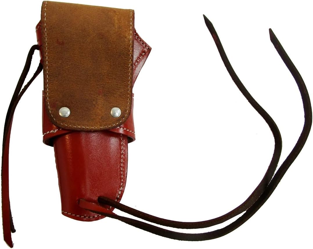 Western Holster Gun Carry CASE Snake Tooled Double Single Action Revolver Holder Right Handed