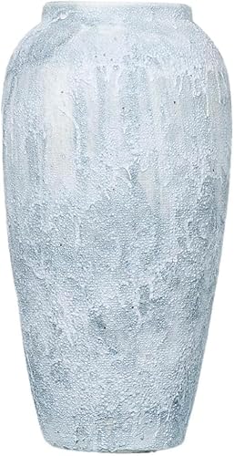 Vase Desktop Retro Living Room Ceramic Countertop Ornaments Dry Flower Arrangement Decorations(W17 X H35cm)