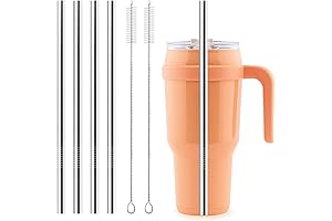 Reusable Reduce Cold1 Tumbler Straws with Cleaner Brush