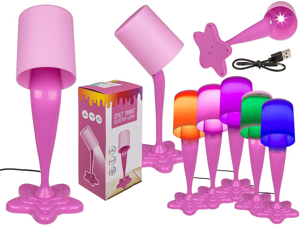 Lamp Paint Pot Led USB - Pink