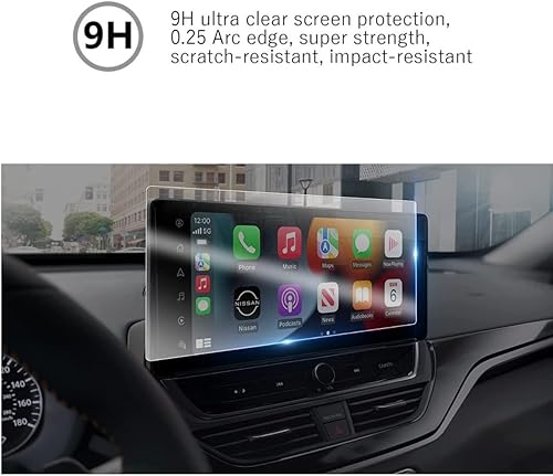 Miniatura 2 de Protector de pantalla de vidrio templado para Nissan Altima 2023-2025 pantalla táctil de 12.3 pulgadas | HD transparente, antirreflejo, resistente a