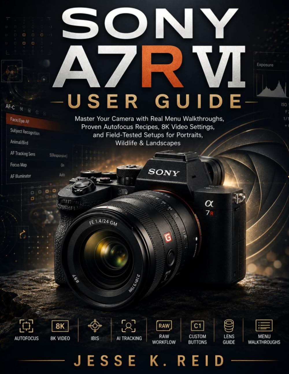 SONY A7R VI USER GUIDE: Master Your Camera with Real Menu Walkthroughs, Proven Autofocus Recipes, 8K Video Settings, and Field-Tested Setups for Portraits, Wildlife & Landscapes