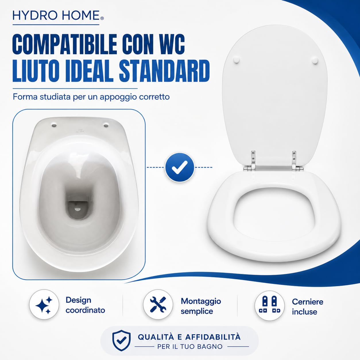 Okładka toaletowa Luto Ideal Standard malowane drewno kompatybilne/dedykowane tanie przez HYDRO HOME