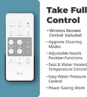 Vista 3 de Inus R52 - Asiento de inodoro eléctrico coreano, desodorizante, limpiador+, asiento con calefacción para limpieza de varita, modo ecológico, sin