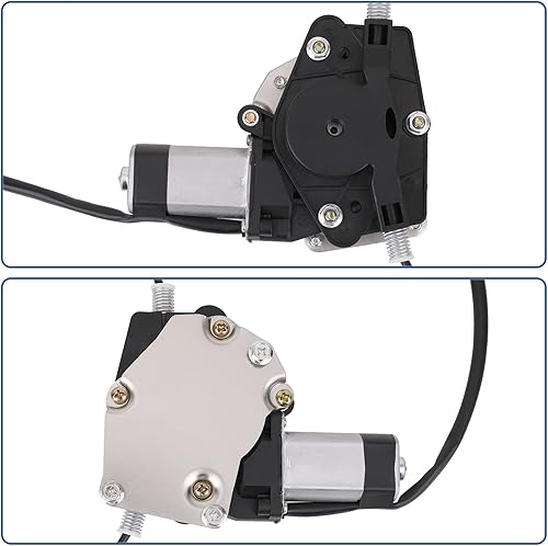 Miniatura 6 de 741-375 Elevalunas eléctrico trasero derecho del lado del pasajero con conjunto de motor compatible con Jeep Grand Cherokee 2001-2004, OEM de