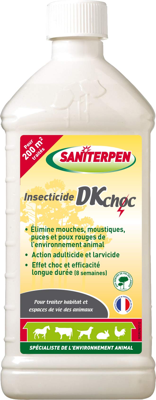 Saniterpen Insecticide DK 1 L pour éradiquer les puces du panier
