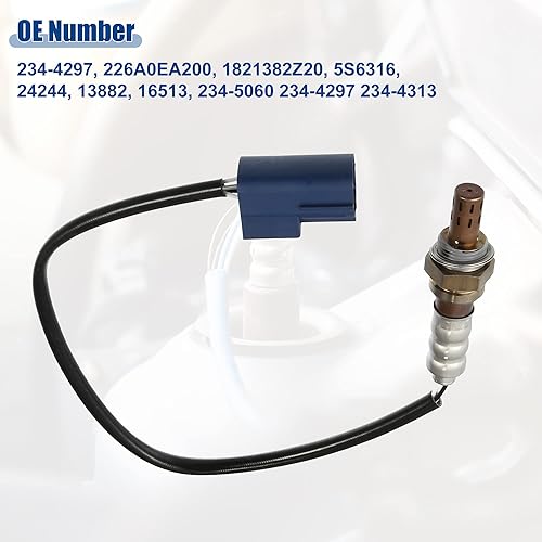 Miniatura 5 de ACROPIX Downstream - Sensor de oxígeno O2 para Nissan Frontier Pathfinder, paquete de 1, color negro