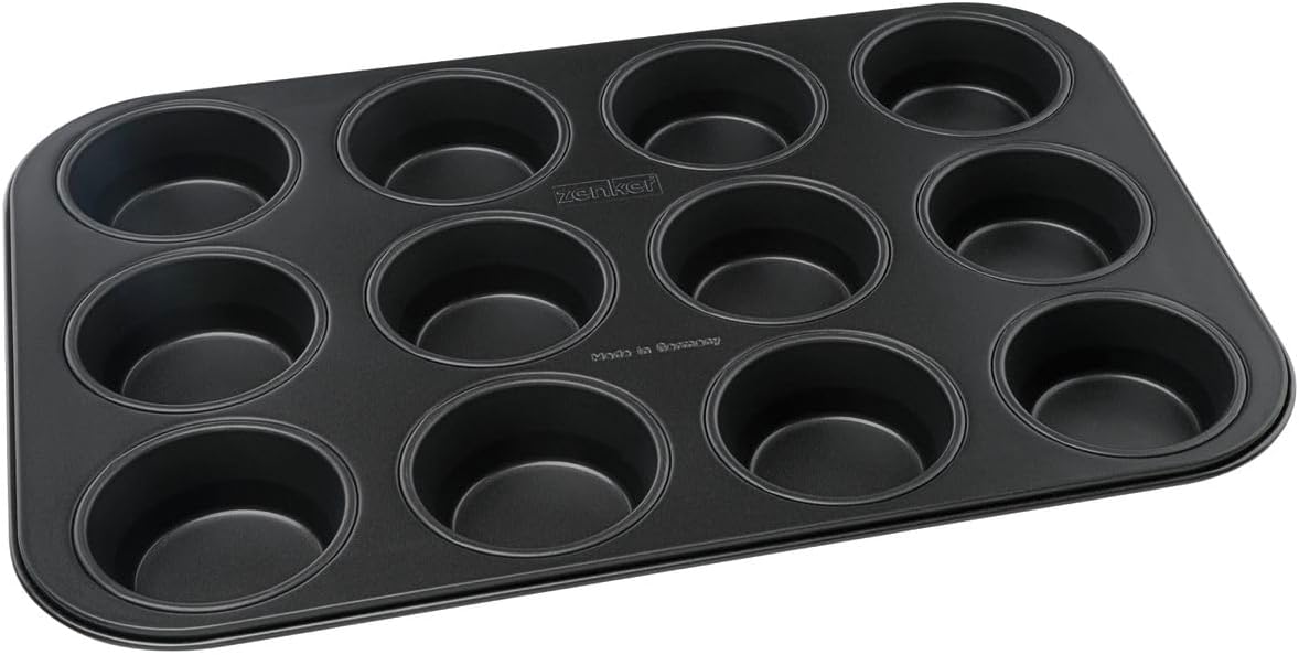 Lot De 2 Moules à Madeleines En Acier Carbone Anti-adhésif - 12 Cavités Dorées - Pour Four - 3