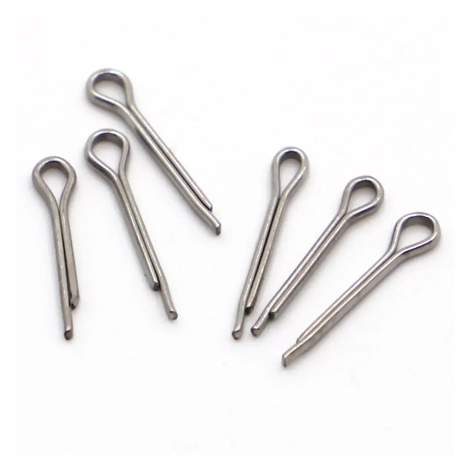80 Uds. De pinos metálicos de acero inoxidable 304, pasadores divididos, fijaciones chaveta, enlace caja dura, pasador dividido M3-M10 Para Automoción(M10,100mm)