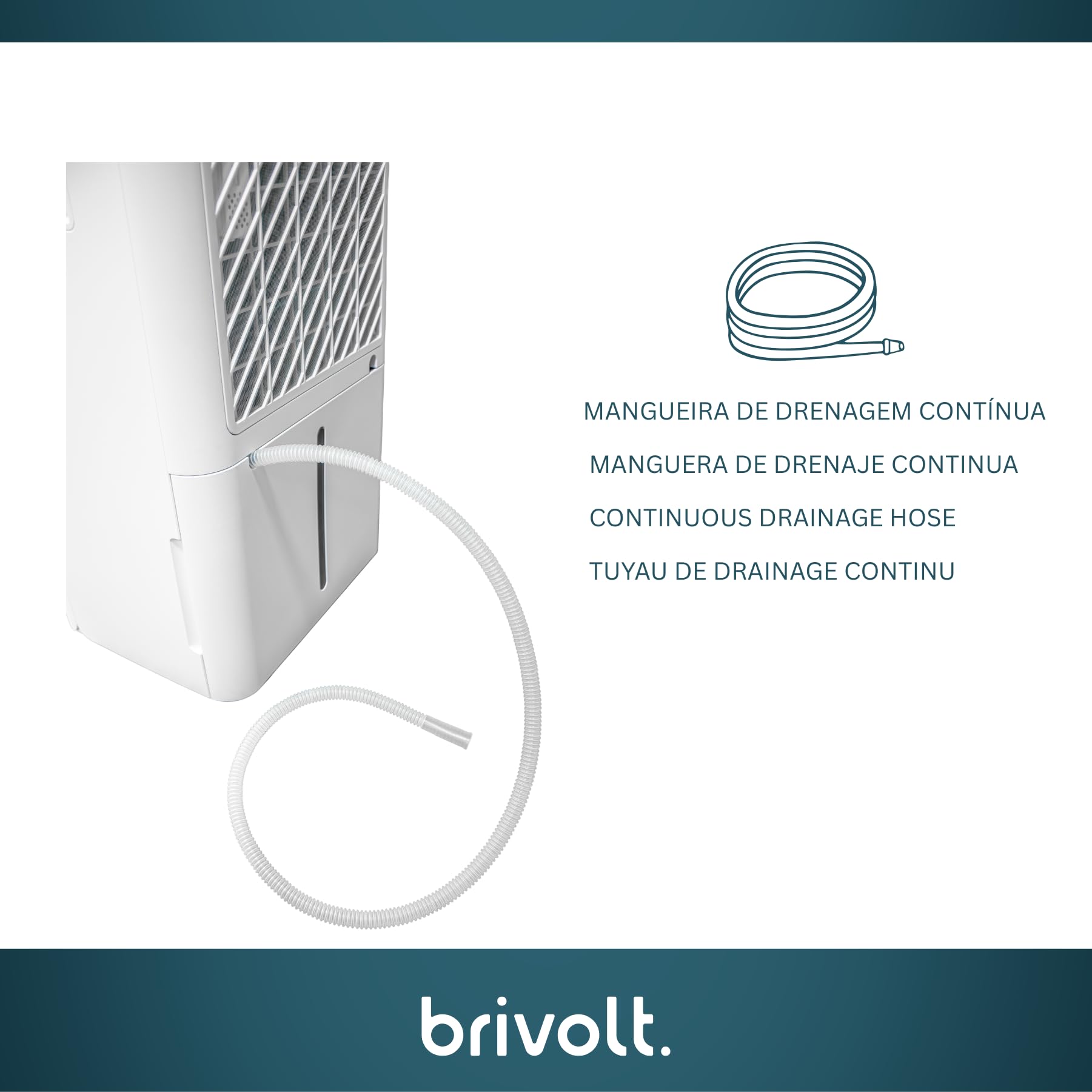 Deshumidificador brivolt. 20l 330w R290