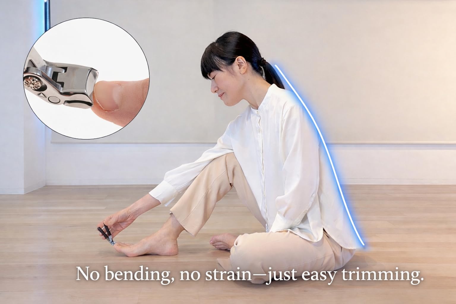 Silky Clipper 45 Coupe-ongles Design spécifique pour ongles d'orteils Toilettage sans effort Pas de flexion nécessaire Conçu au Japon