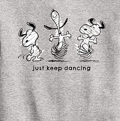 HYBRID APPAREL - Peanuts - Snoopy Just Keep Dancing - Youth Crewneck Fleece Sweatshirt3