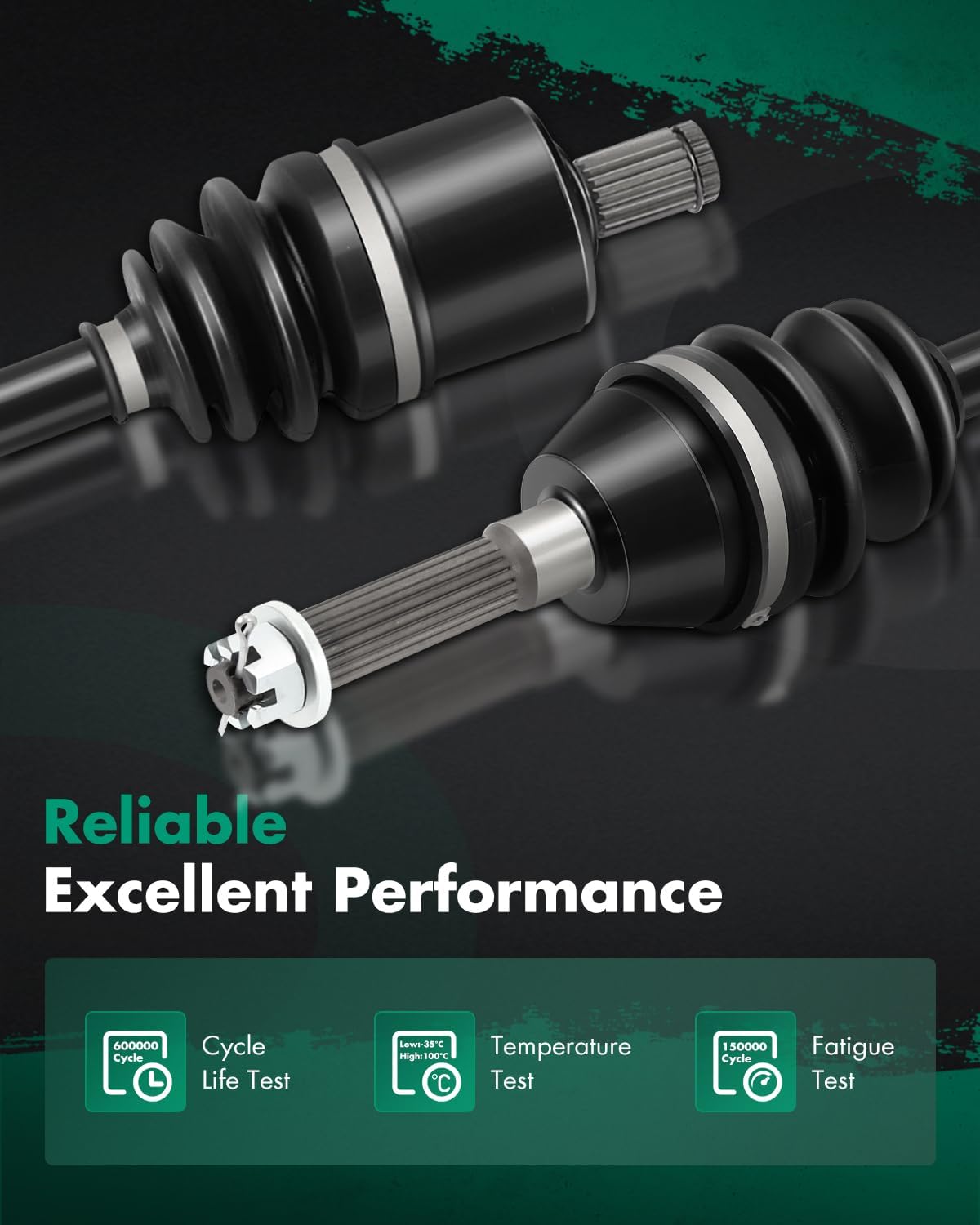 SCITOO CV Axle Shaft Assembly Fit 2018 for Polaris Scrambler 850 2011-2014 for Polaris Sportsman 400 2006-2007 2016-2020 for Sportsman 450 ‎Front Left Right 1332347