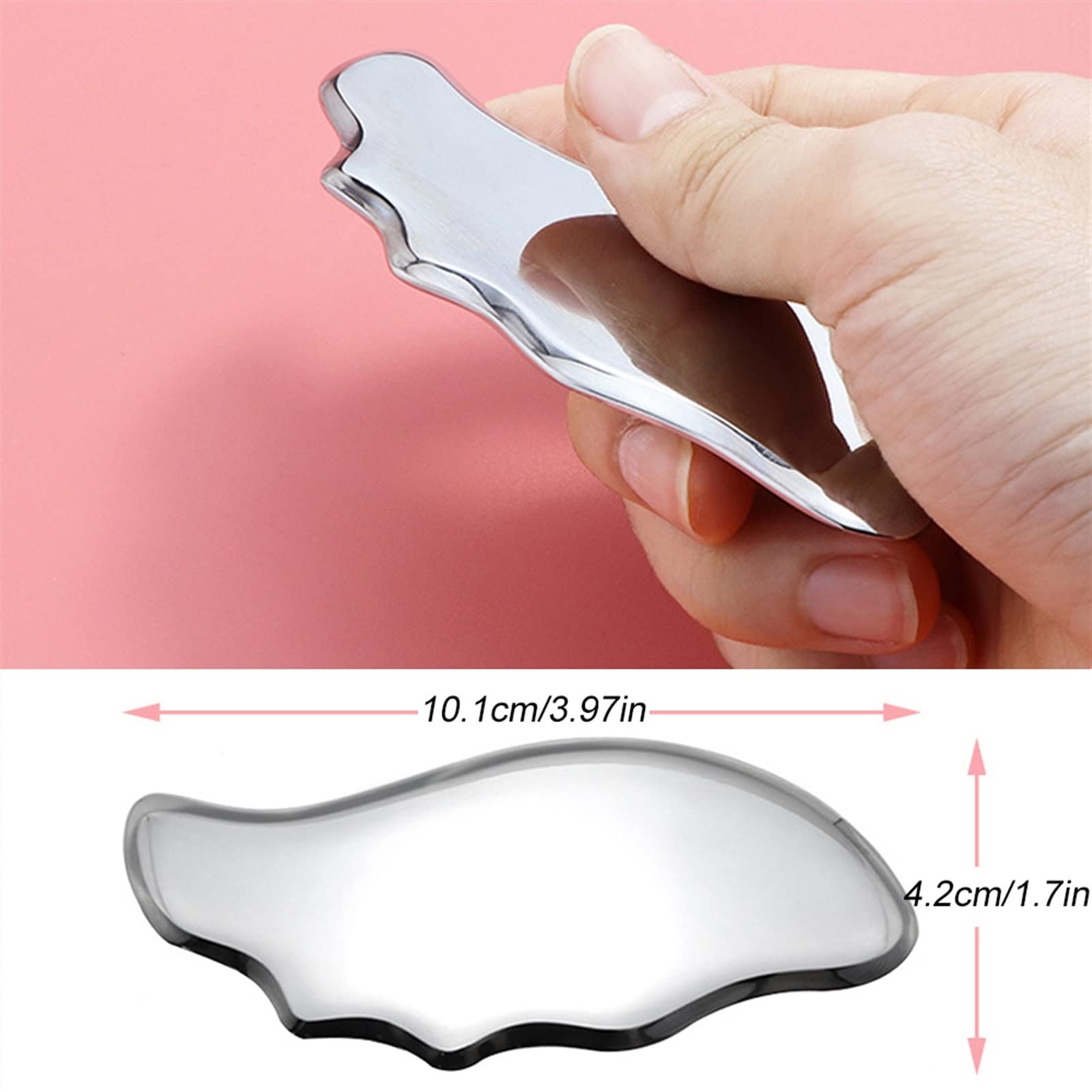 Masaje de Acero Inoxidable Gua Sha Guasha, Terapia de Tejido Suave Utilizada for Espalda, piernas, Brazos, Cuello, Hombro, Gimnasio en casa, 1 Uds.