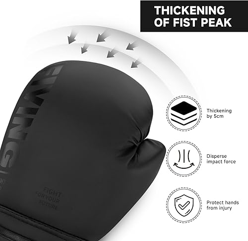 Miniatura 3 de FIVING Guantes de boxeo para niños, guantes de entrenamiento de boxeo juvenil para niños y niñas, guantes de lucha de 4 onzas y 6 onzas, saco de