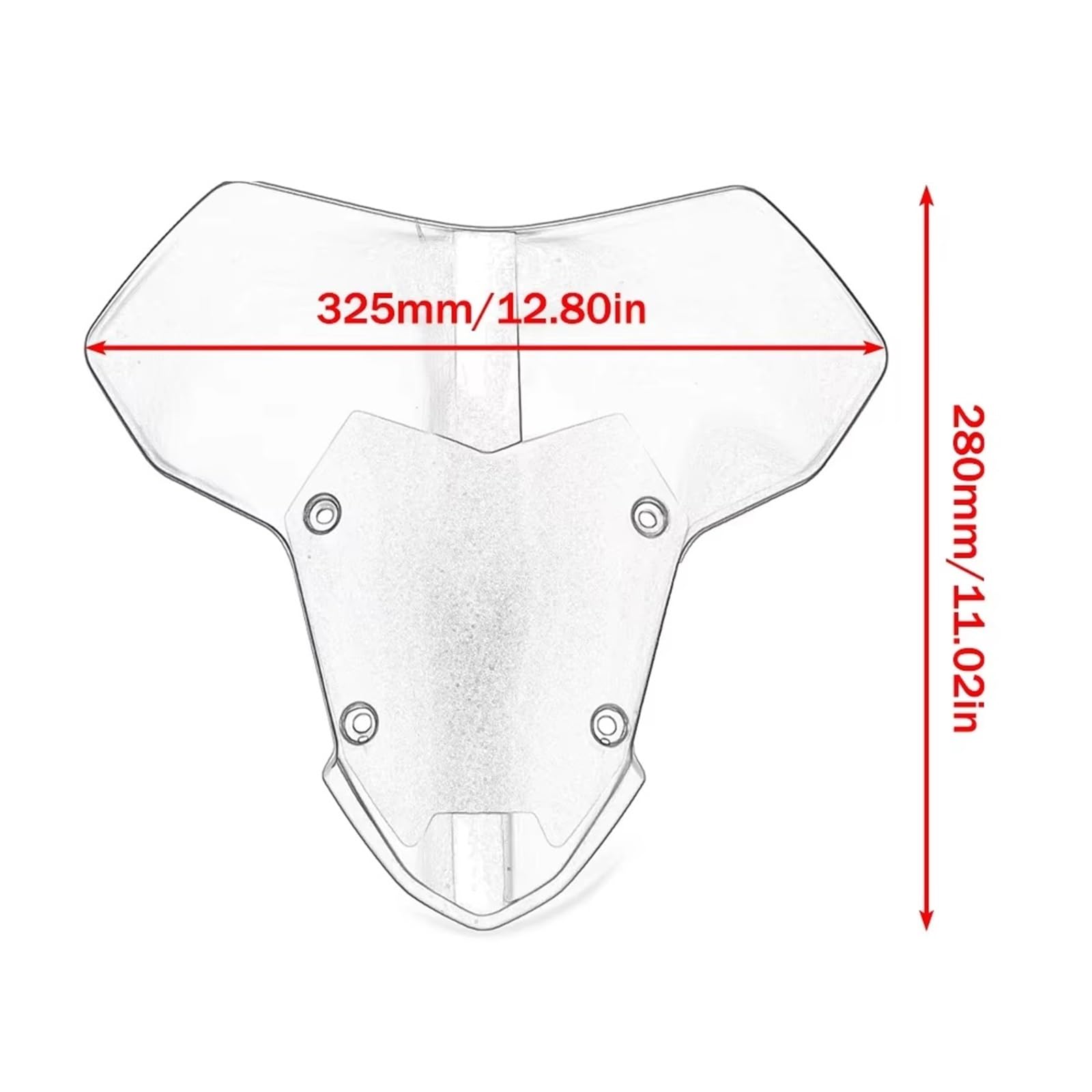 Parabrezza moto Visiera Per Schermo Deflettore Del Vento Per Parabrezza | Per Kawasaki Per Ninja Z-H2 ZH2 Z H2 SE 2020-2025 Protezione in plastica ABS per gli appassionati di moto(Chiaro)