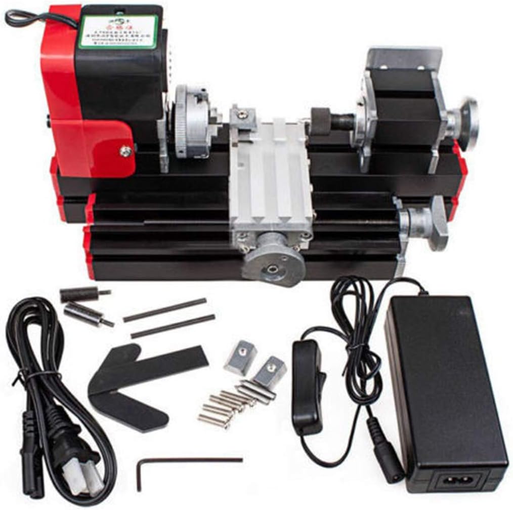 Mini Lathe Miniature Metal Multifunction Machine Lathe Machine 20000rev/min for School Teaching Laboratory