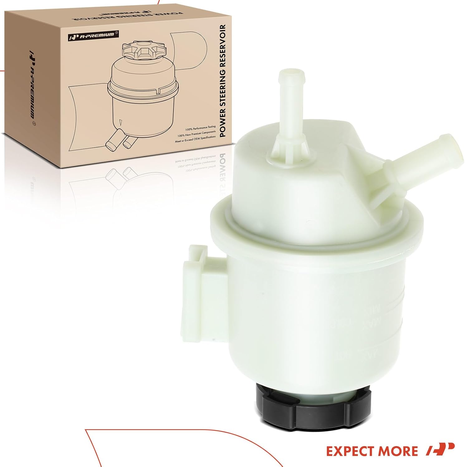 A-Premium Power Steering Reservoir/Tank with Cap Compatible with Nissan Frontier 1999-2004, Xterra 2000-2004
