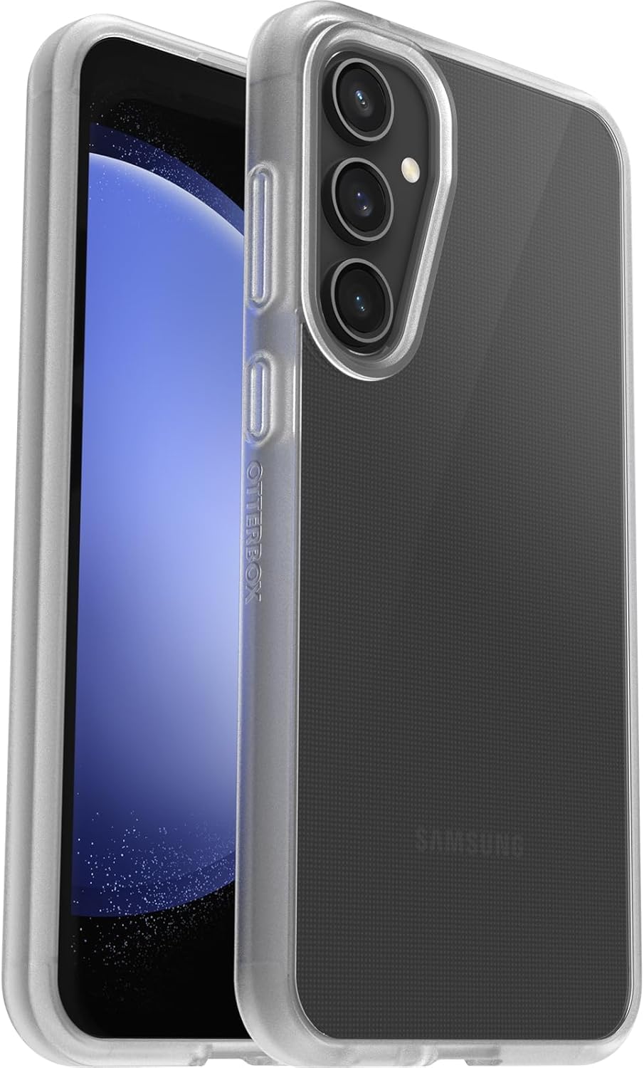 Otterbox Cover per Samsung Galaxy S23 FE Sleek, Testata a norme Anti caduta MIL-STD 810G, Trasparente + Pellicola protettiva in Vetro temperato Premium per Galaxy S23 FE, Senza Retail Package