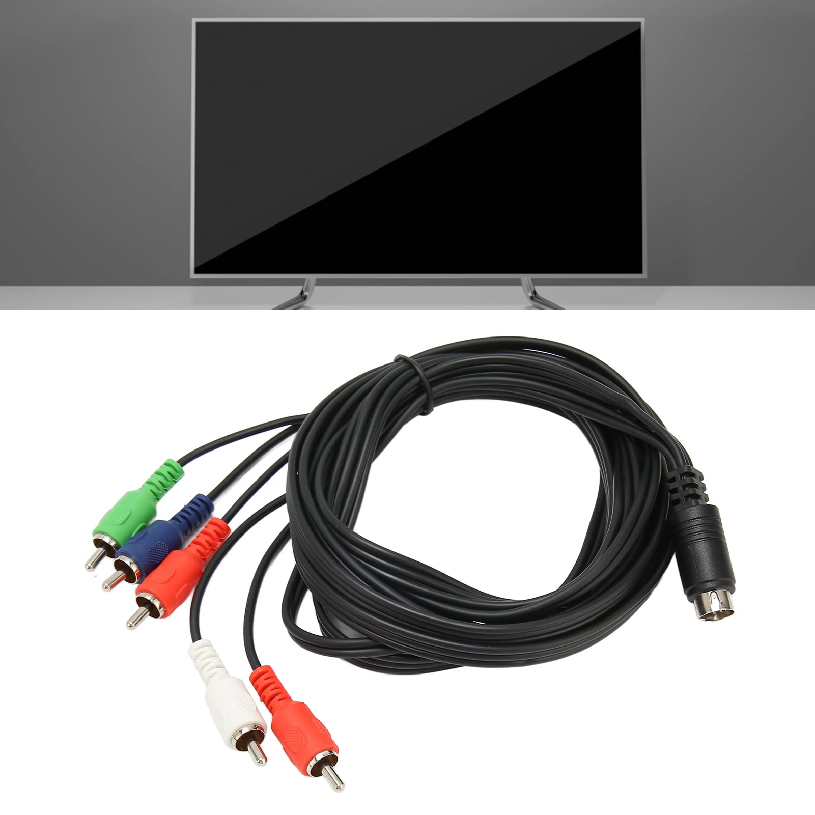 Cavo AV DIN di Ricambio a 10 Pin PVC Impermeabile Installazione Facile per Monitor Proiettori 6 Piedi