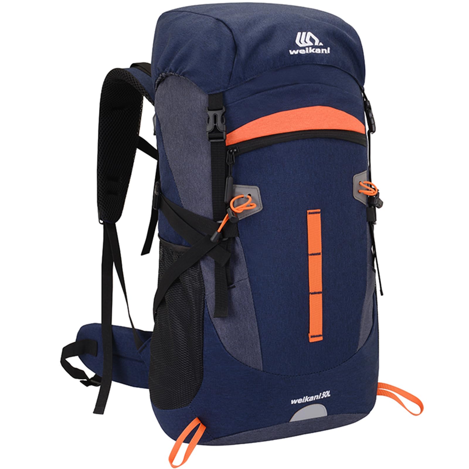 Lawaia 50L Hiking Backpack for Travelling Camping Large Rucksack for Men Women Waterproof Walking Trekking Sports and Outdoor Lightweight Backpack Survival Mountain Bag Festival Fishing