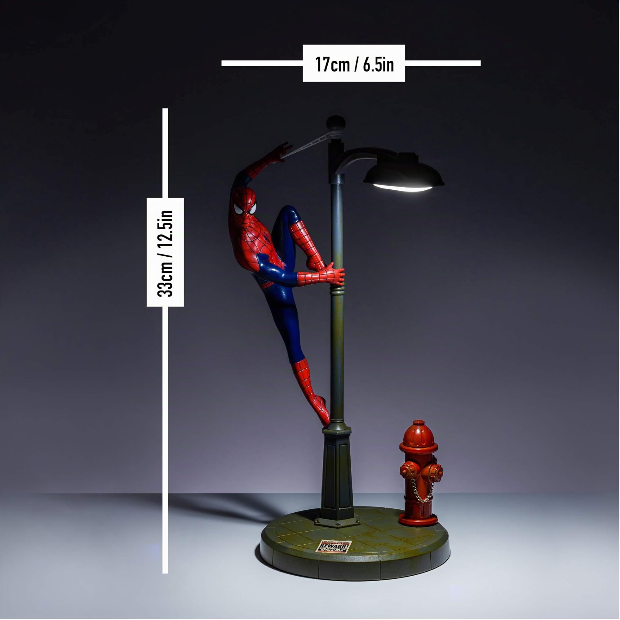 Lampada da Scrivania Spiderman Lampada a Forma di Lampione, Regalo per Fan del Multiverso