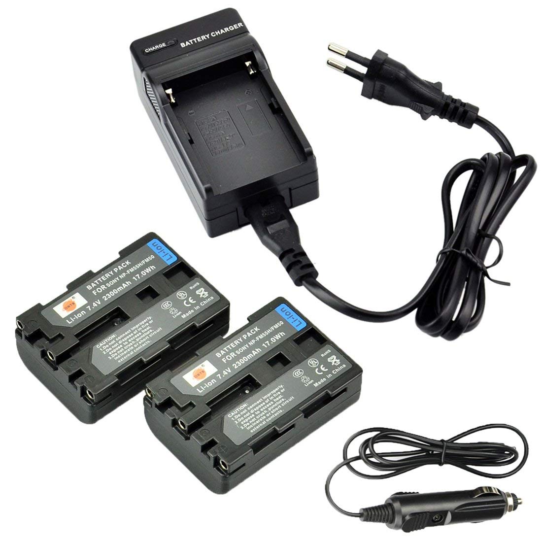 Batteria O Caricabatterie Per Sony NP-FM30, FM50, FM70, FM55H - 1800mAh Li-Ion