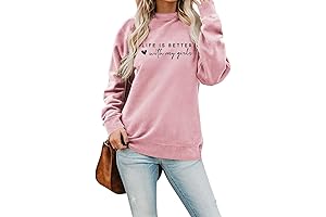 aproudtee Life Is Better With My Girls: Crewneck Pullover Tops for Stylish Moms