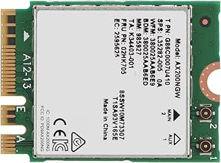 Adaptador de Rede Sem Fio para Laptop, para Internet Wi-Fi 6 AX200 NGFF M.2 Placa Adaptadora de Servidor de Rede Com BT 5.0, Placa Adaptadora de Rede Wi-Fi AX200 Suporte para